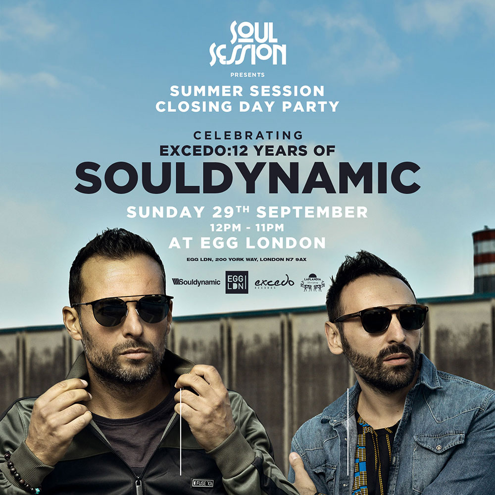 Soul Sessio Summer Closing Party at Egg London
Martin Lodge, David Bailey, Dennis Valentine, Souldynamic