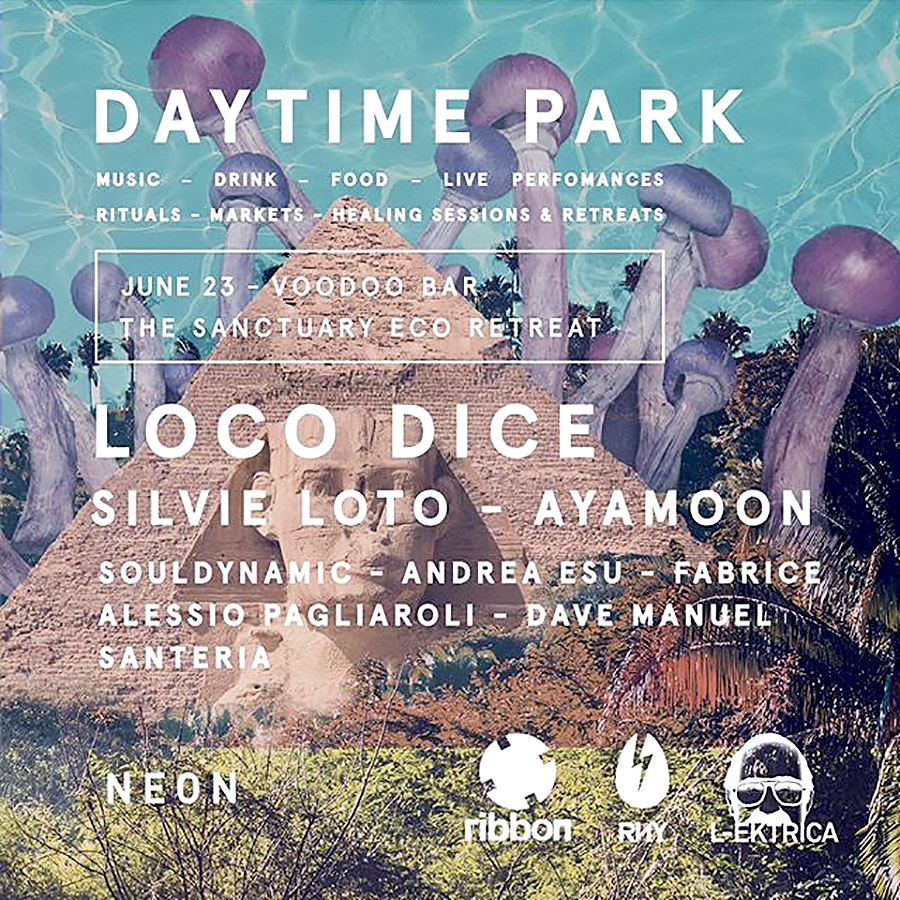 Daytime Park at the Sanctuary
Lodo Dice, Silvie Loto, Souldynamic, Andrea Esu, Fabrice, Alessio Pagliaroli, Dave Manuel, Gigi Galli, Santeria